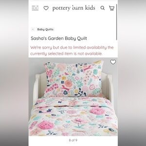 Pottery Barn kids toddler bedding